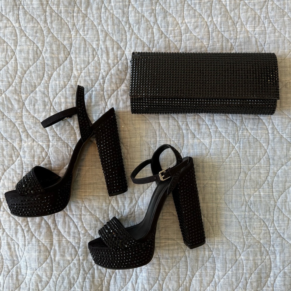 Aldo Platform Heels with Clutch